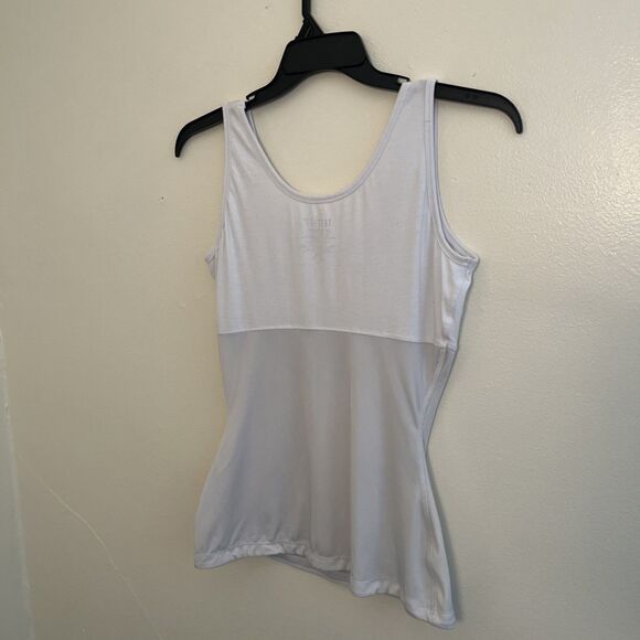 TEEZ HER Scoopneck Tummy Control Shapewear Slimming Tank Top, White- L - Picture 7 of 7
